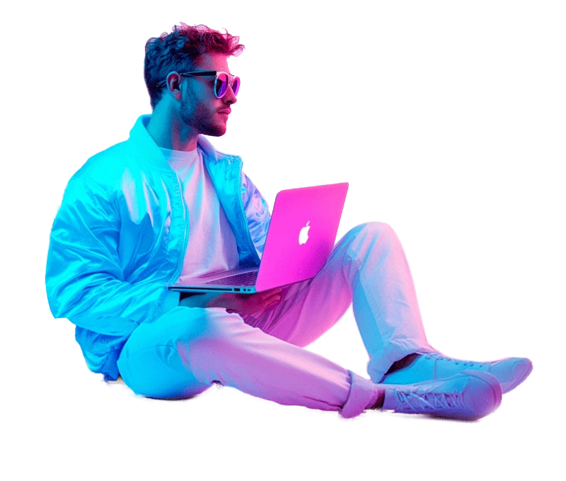 hombre trabajando en ads para vertaizen